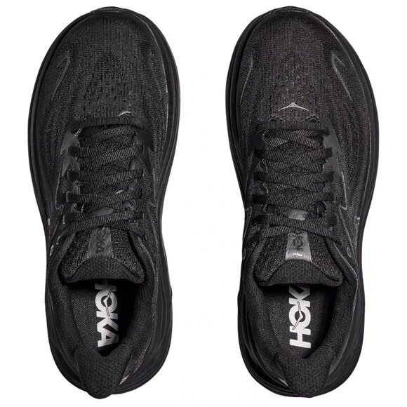 NIB Hoka One Men\'s Clifton 10 WIDE Running Athletic Sneakers‎ BBLC BLACK